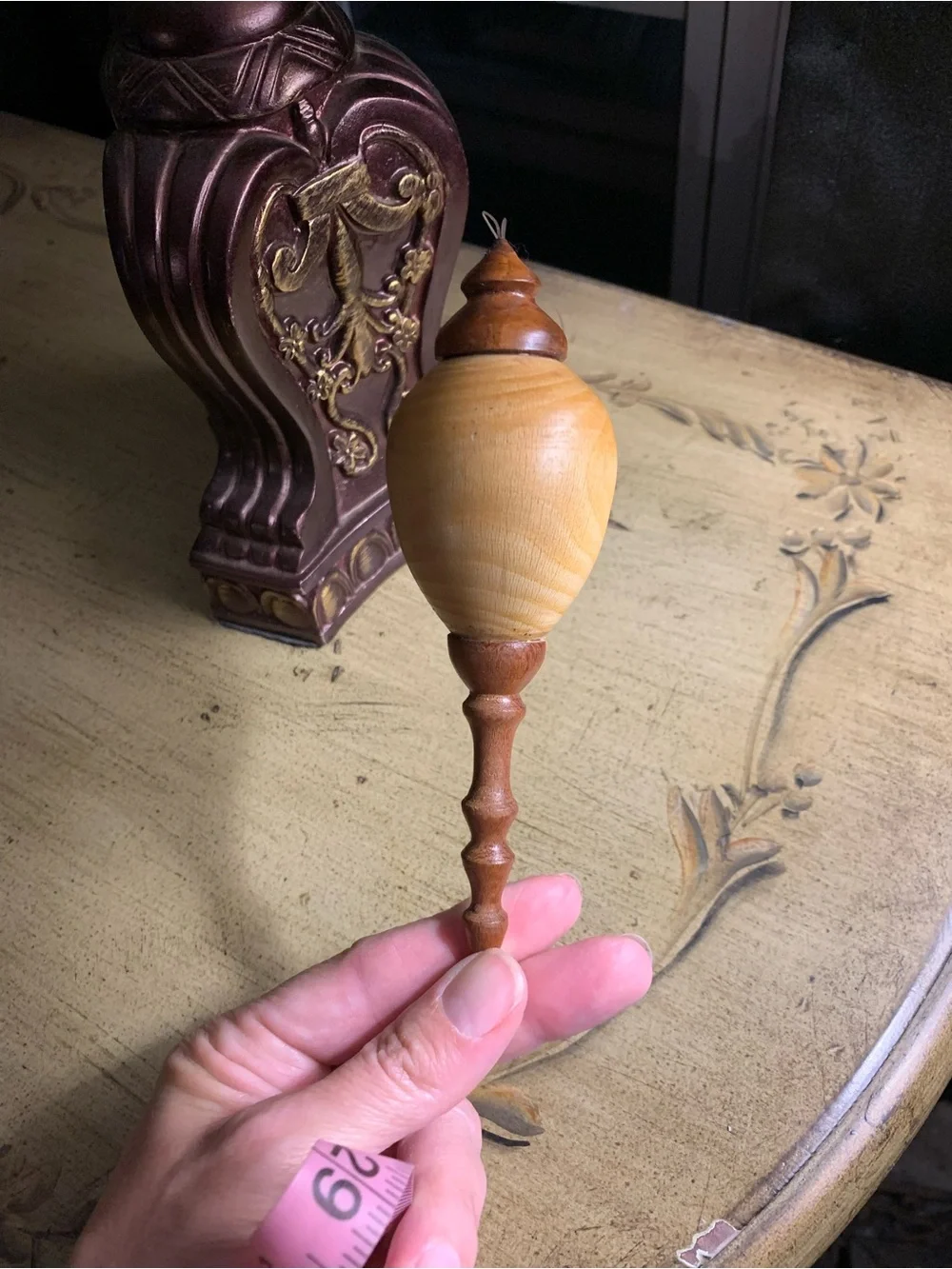 Hand-Turned Wooden Ornament